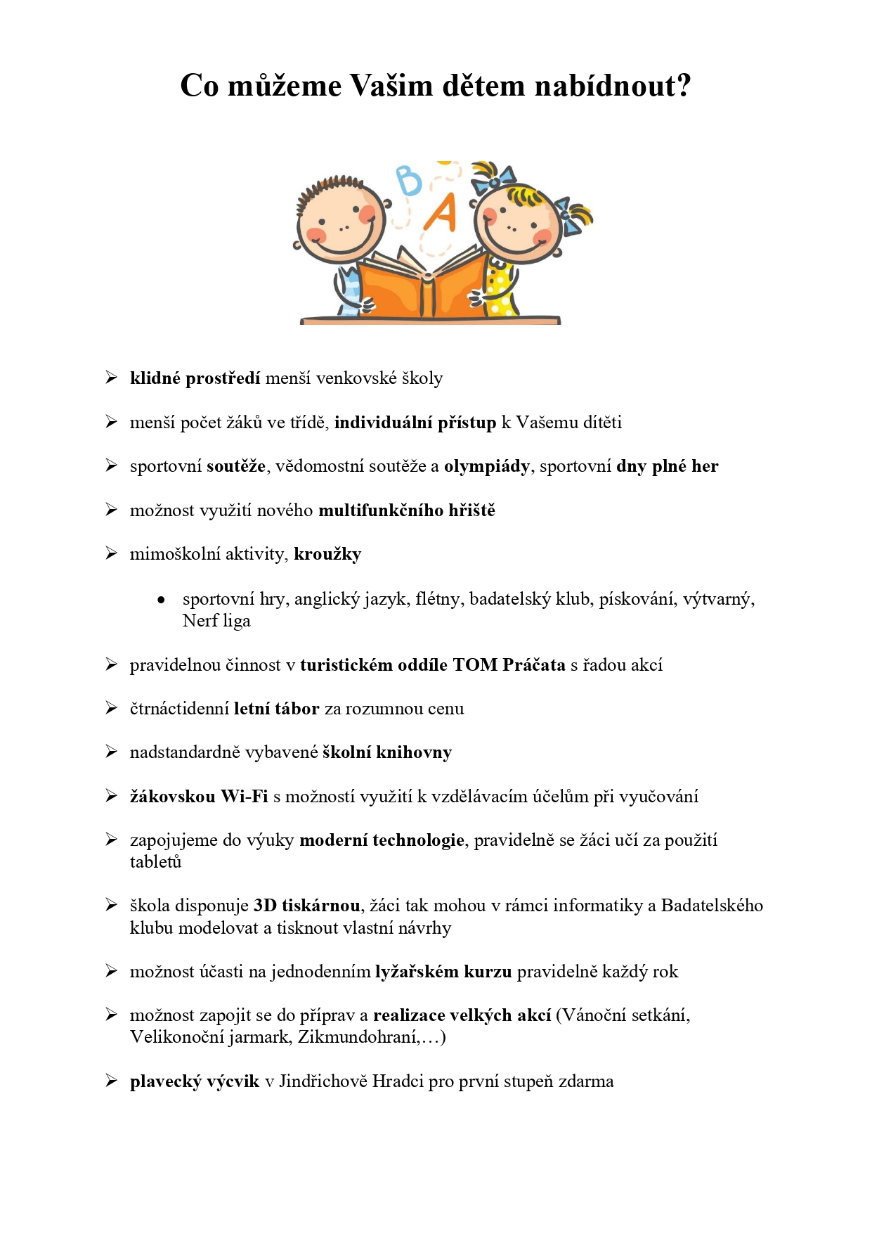 zápis do ZŠ Rapšach