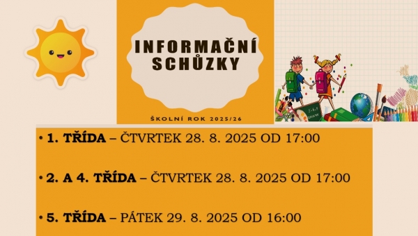 Informační schůzky